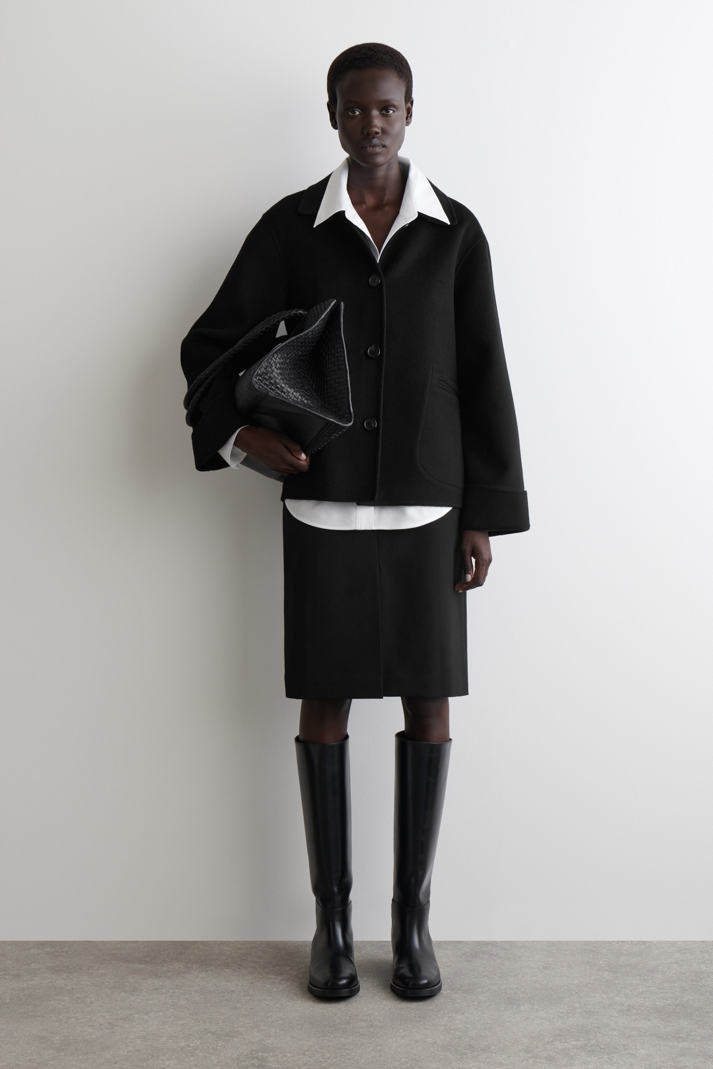 Double-Faced Wool Short Jacket