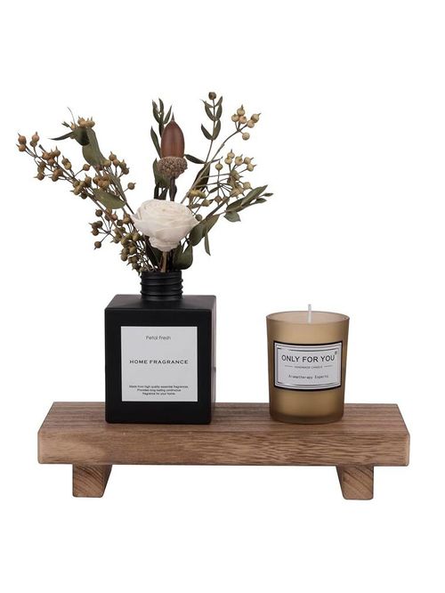 Small Wood Tray Pedestal Stand 