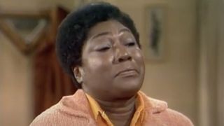Florida Evans (Esther Rolle) speaks to her kids on Good Times