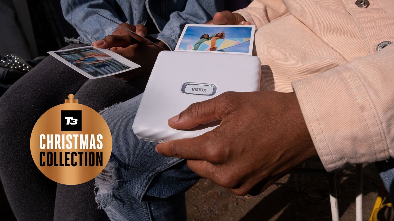 Man using Instax Wide printer