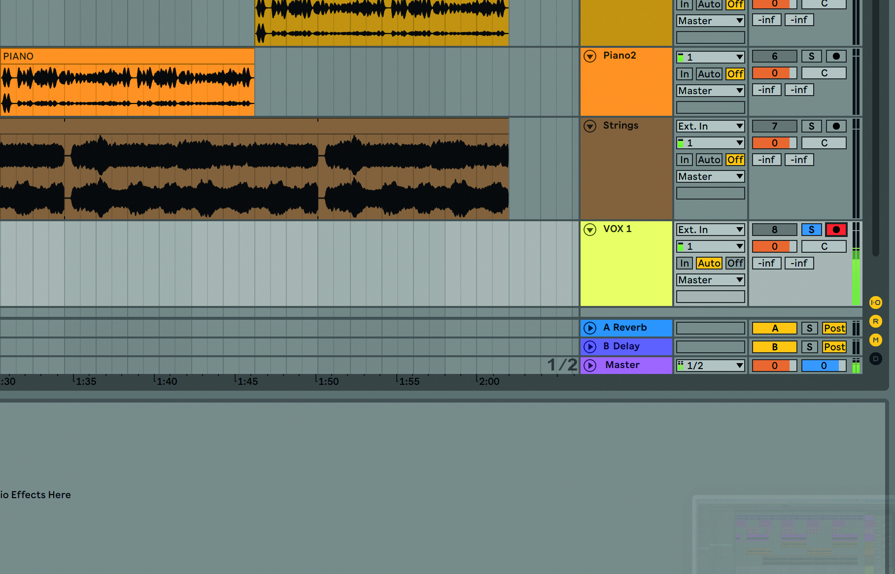 Recording vocals