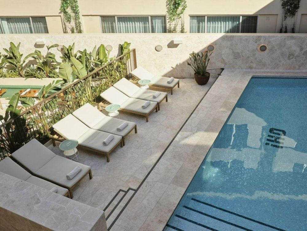 The pool at Oxford House boutique hotel in Sydney