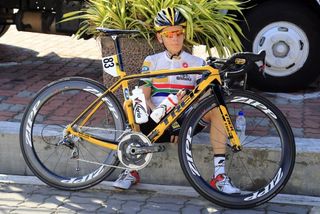 South African road champion Louis Meintjes (MTN - Qhubeka) awaits stage 7 at the Tour de Langkawi