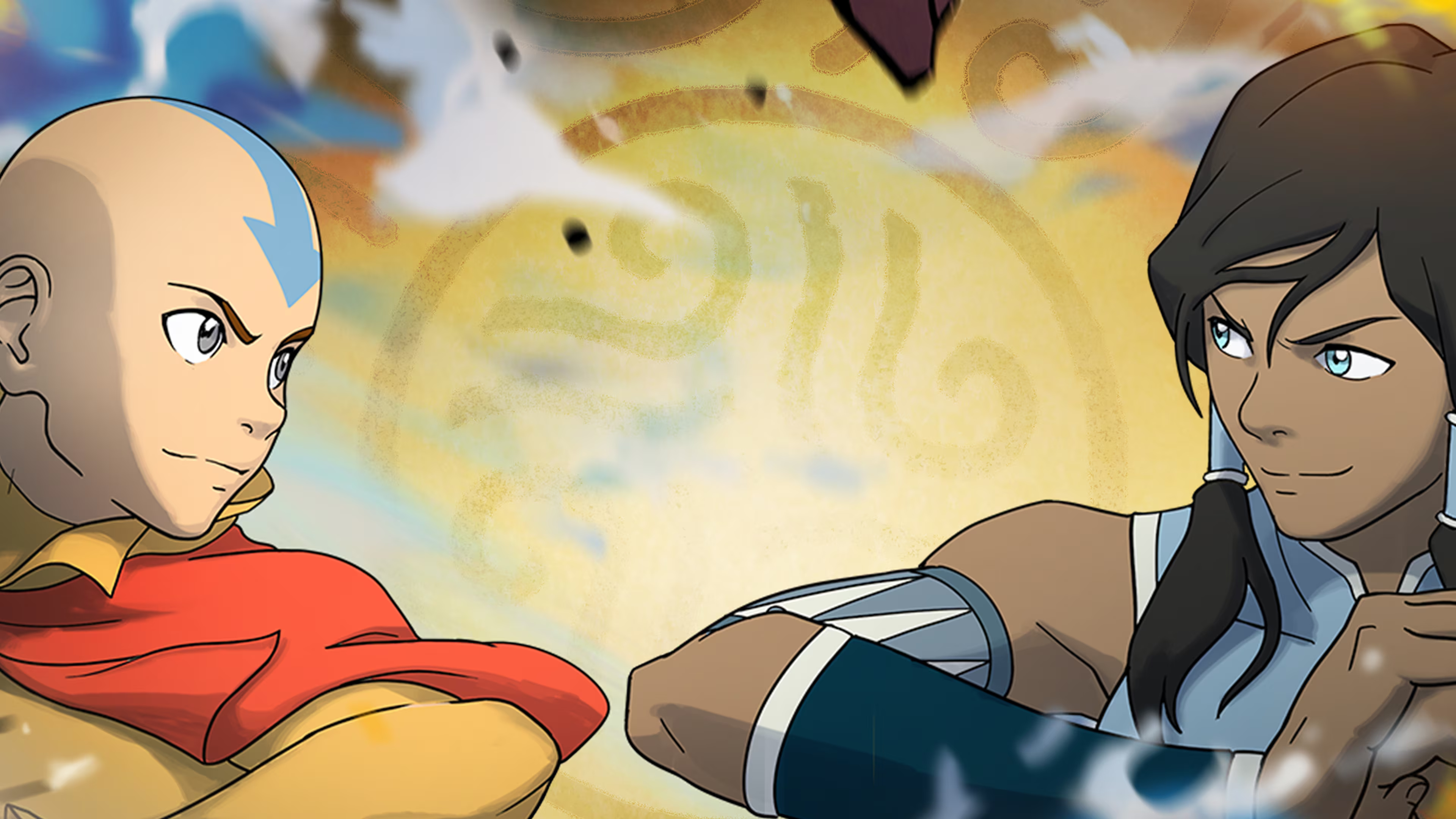 Avatar Legends' Aang and Korra