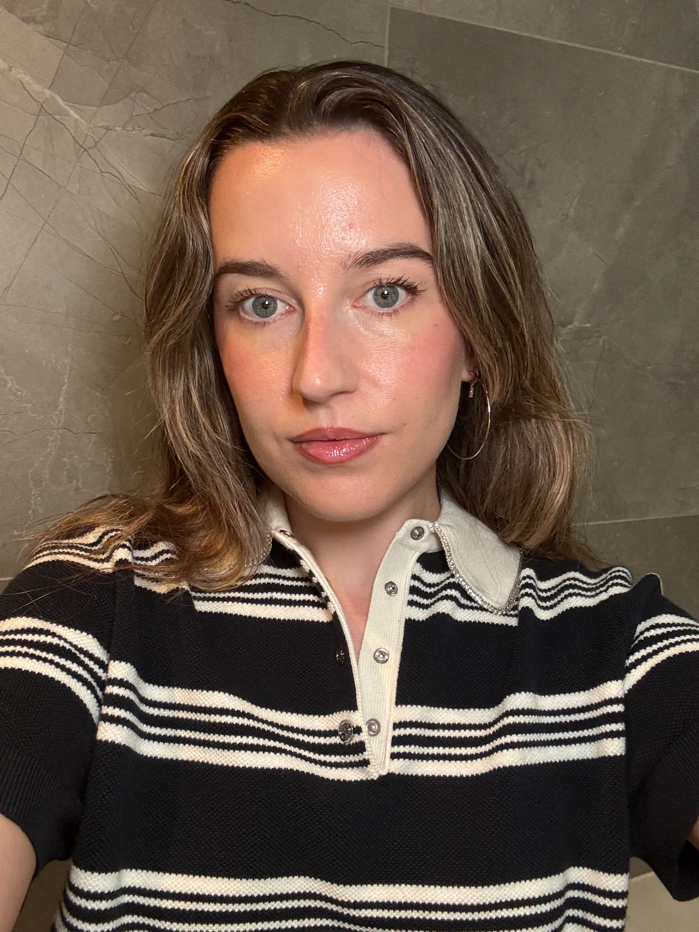 Grace Lindsay after testing the best eyelash curlers