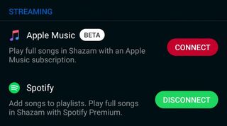 Shazam Android Apple Music