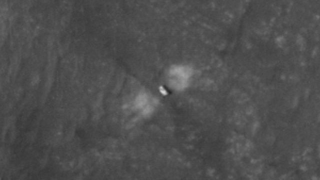 The High Resolution Imaging Experiment (HiRISE) camera aboard NASA&rsquo;s Mars Reconnaissance Orbiter (MRO) was able to capture this image of NASA&rsquo;s Perseverance rover on the surface of Mars. The image was taken on Feb. 19, 2021.