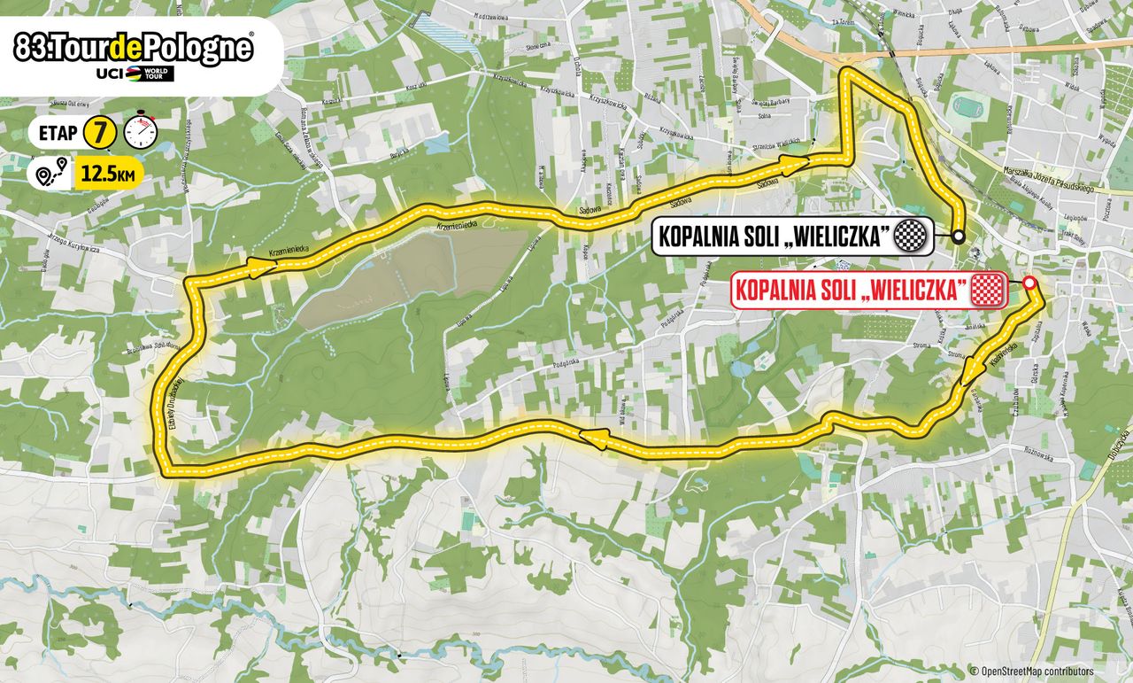Stage 7 map Tour de Pologne 2026