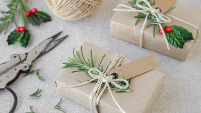 Gifts with rosemary favors