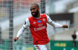Alexandre Lacazette scored in the win at Wolves