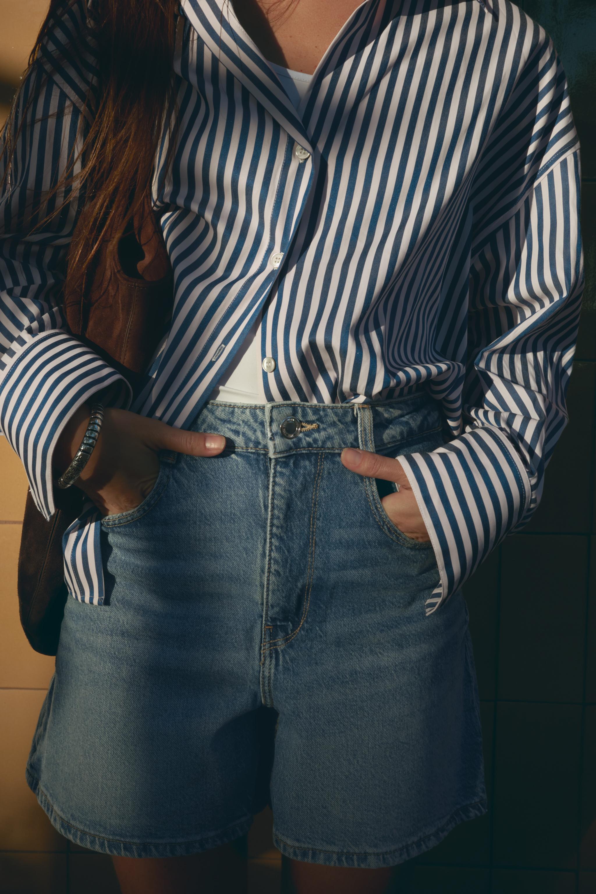 Z1975 Mom's Fit High Waist Shorts