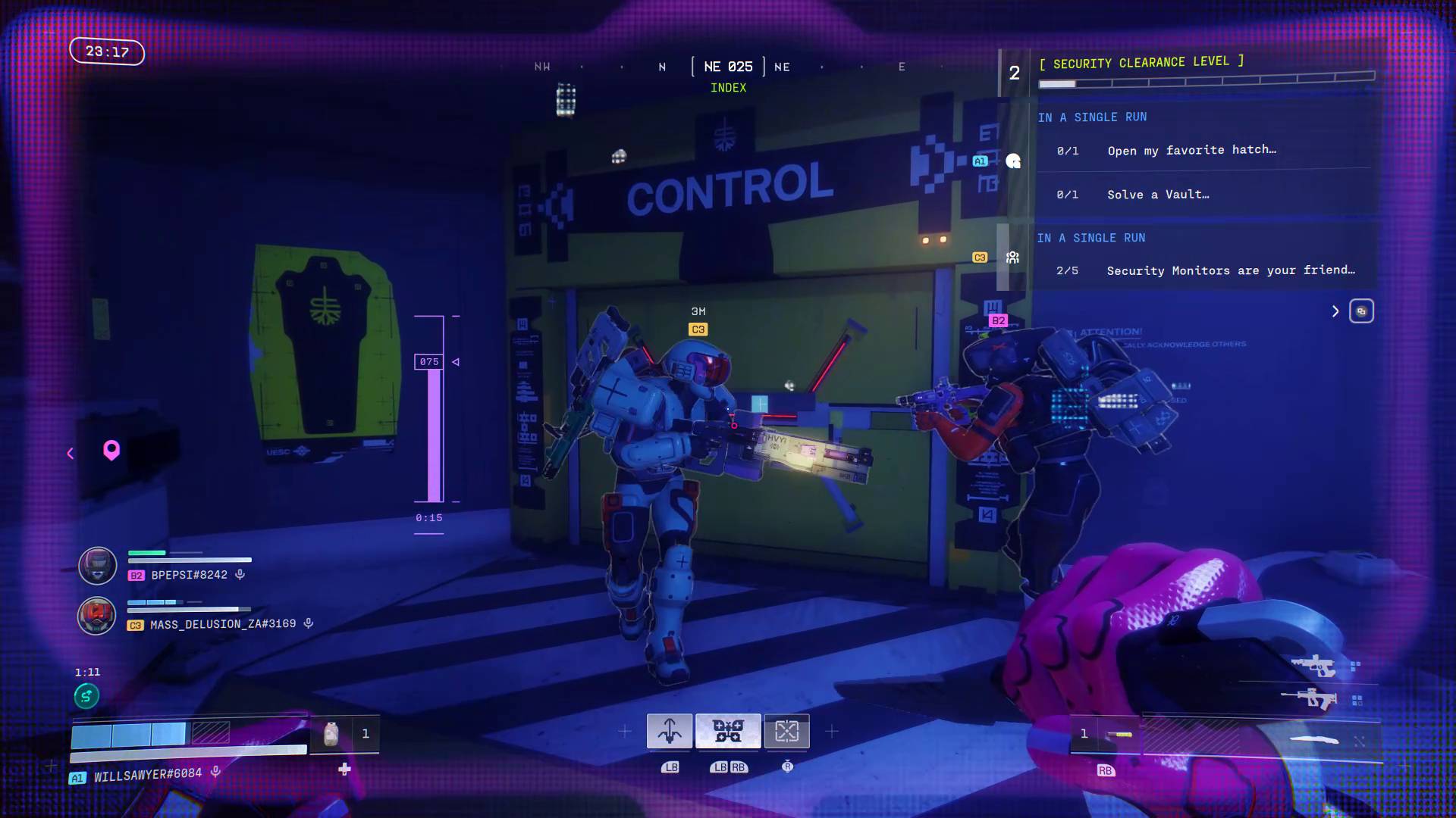 Marathon Cryo Archive players opening door to Control area