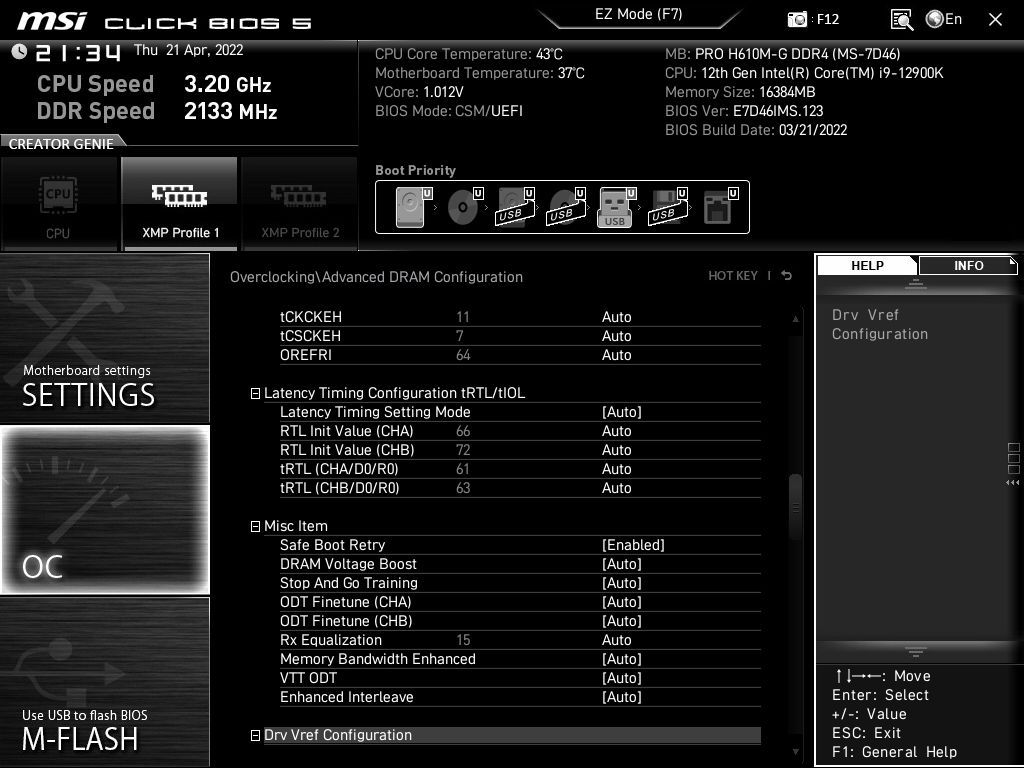 MSI Pro H610M-G DDR4