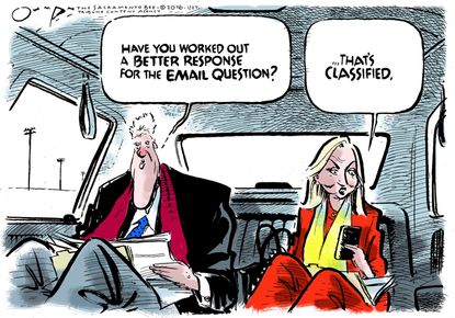 Political Cartoon U.S. Hillary Bill