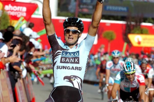 Juan Jose Haedo (Saxo Bank Sungard) nabs his first Grand Tour stage win