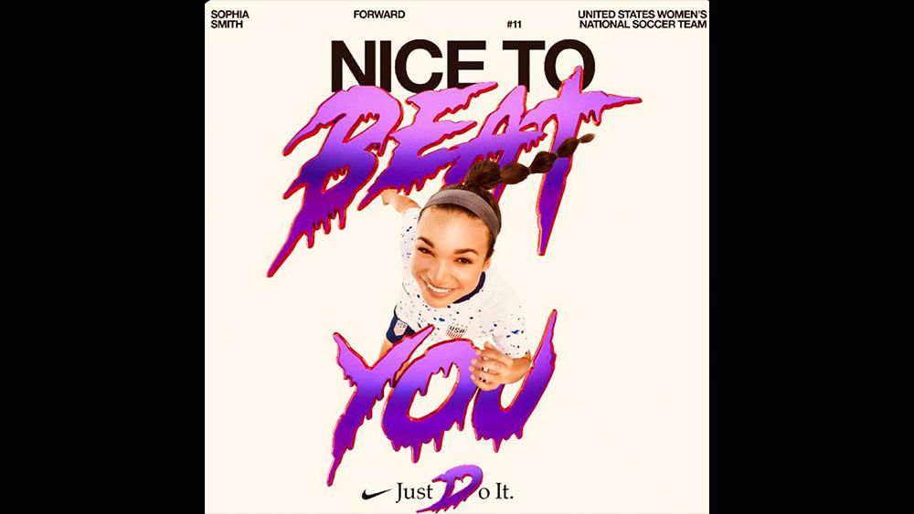 Nike Just Do it with changing D typography