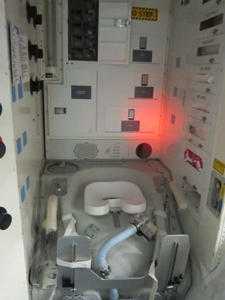 A space shuttled toilet.