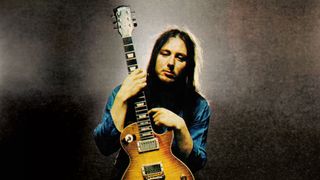 Gentle Giant's Gary Green with a Gibson Les Paul