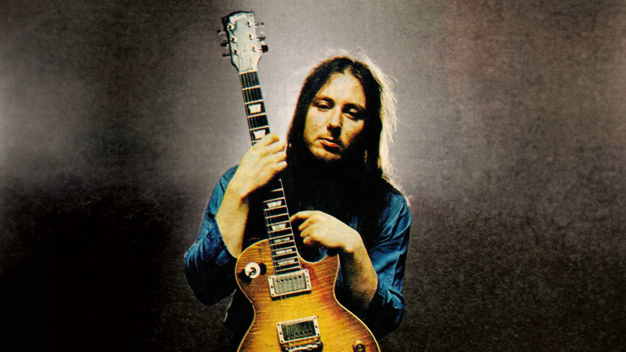 Gentle Giant&#039;s Gary Green with a Gibson Les Paul