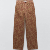 Straight Cut Printed Pants: $49.90