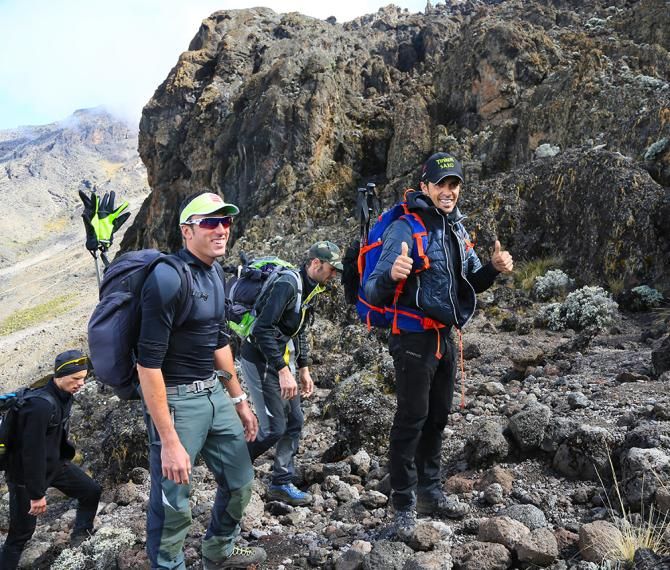 Thumbs up from Alberto Contador
