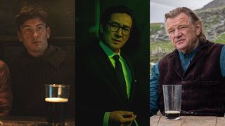 From left to right: Barry Keoghan in Banshees of Inisherin, Ke Huy Quan in Everything Everywhere All at Once and Brendan Gleeson in The Banshees of Inisherin