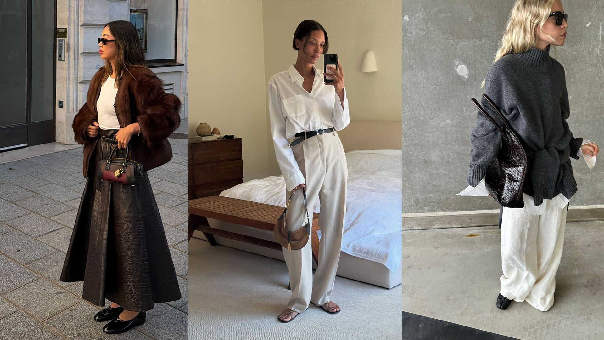 Women wearing luxury clothing