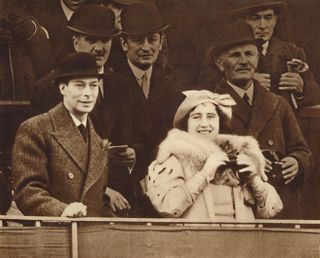 'Sharing a Joke at Aintree', Grand National 1937. From Coronation Souvenir Book 1937, edited by Gordon Beckles. [Daily Express, London, 1937]