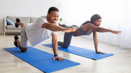 Couple complete and ab and core workout together