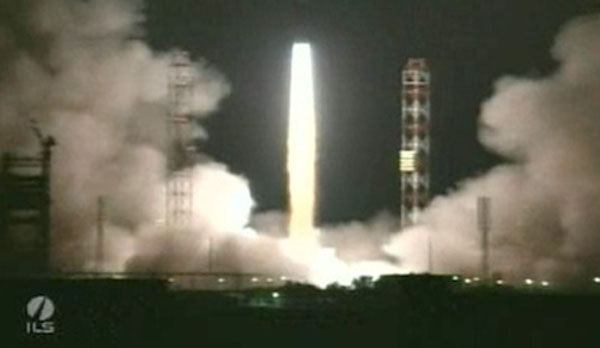 Proton rocket launches two satellites