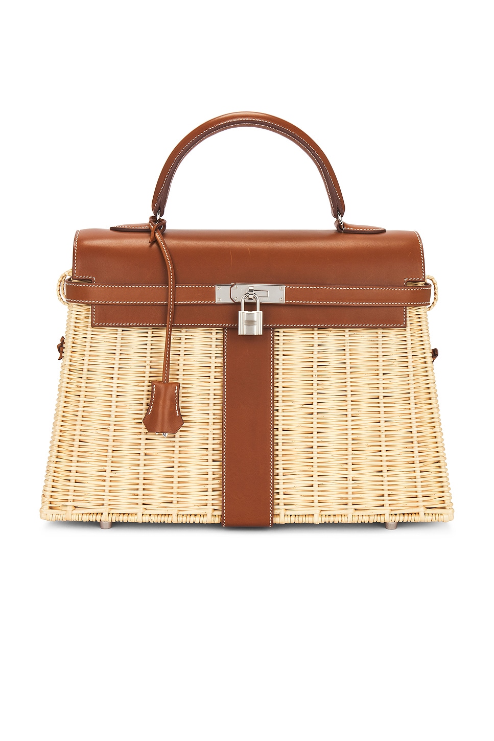 Hermes Wicker Kelly Picnic 35 Handbag