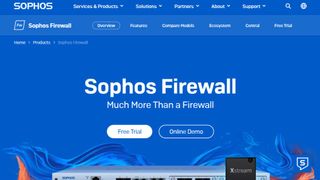 Website screenshot for Sophos Firewall