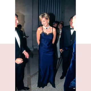 The Met Gala 2021, everything we know. Princess Diana attends Met Gala at Metropolitan Museum of Art on January 1, 1995 in New York City. (Photo by Patrick McMullan/Patrick McMullan via Getty Images)