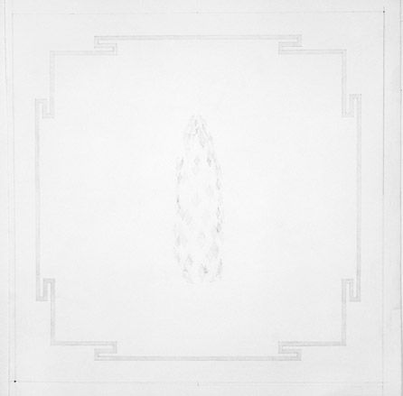 Pencil on paper, framed