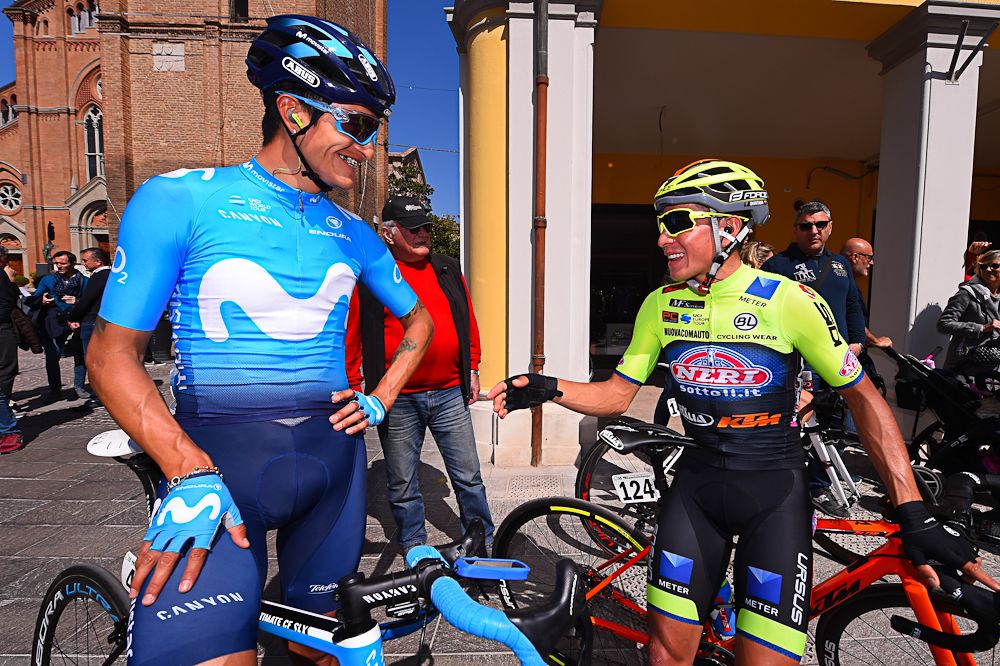 Winner Anacona (Movistar) and Dayer Quintana (Neri Sottoli - Selle Italia - KTM)