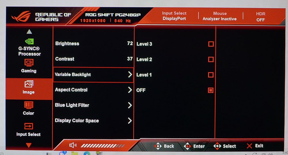Asus ROG Swift PG248QP