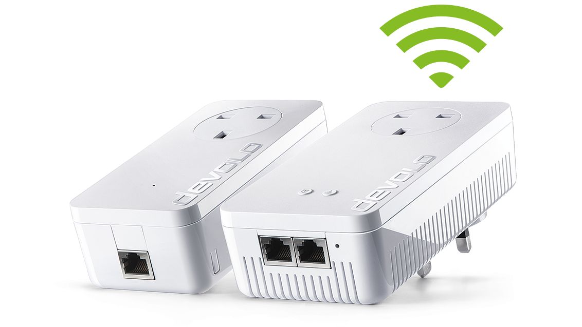 devolo's dLAN 1200+WiFi includes 2 Gigabit-ports, Wi-Fi ac speeds up to 1200 Mbps and a pass-through electrical socket