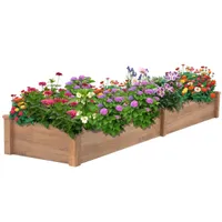 Wayfair Wooden 8x2Ft Raised Garden Bed Planter Box Wayfair Wooden 8x2Ft Raised Garden Bed Planter Box