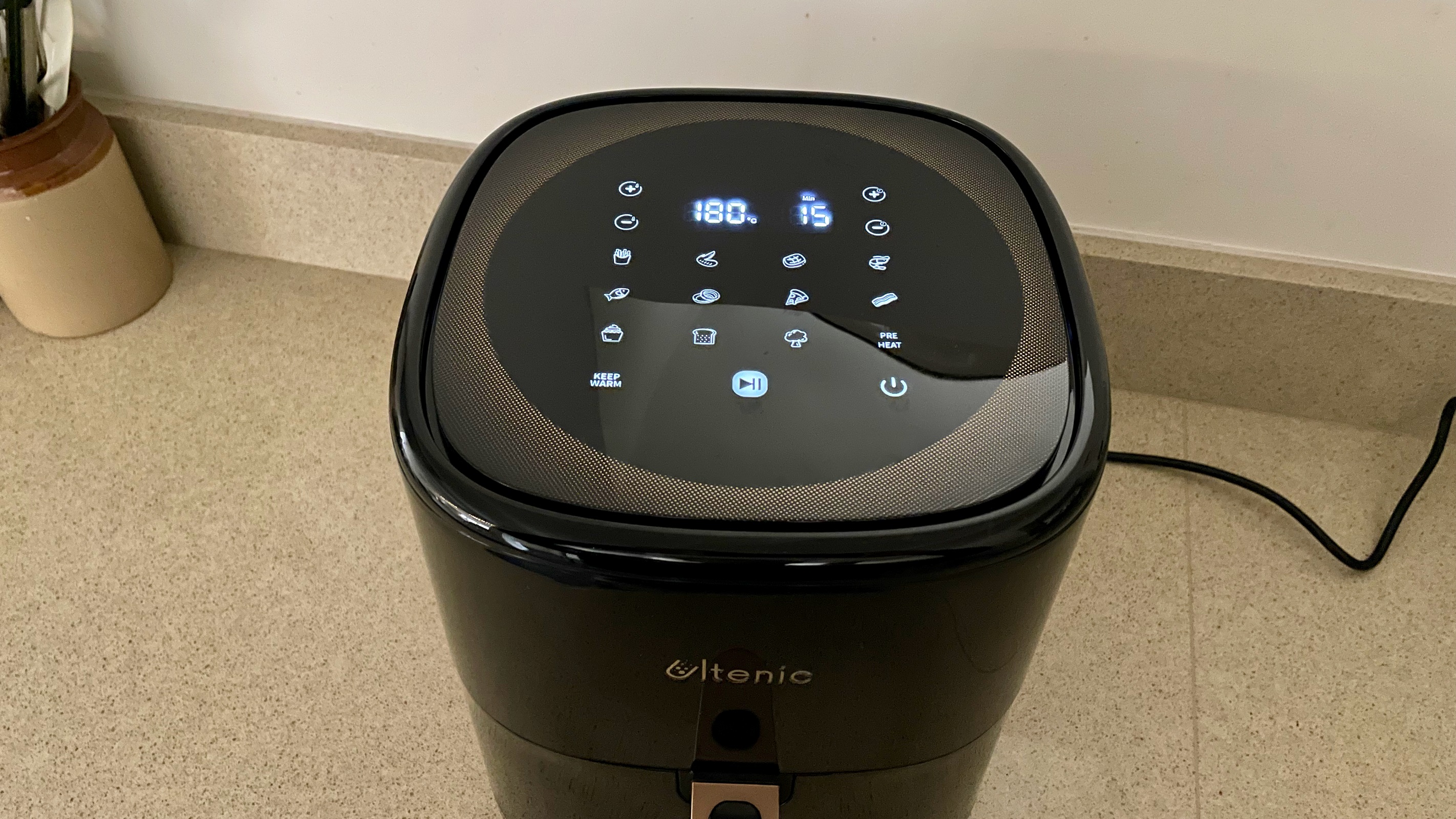 Ultenic K10 air fryer control panel