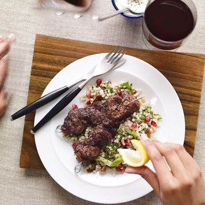 Sumac-Spiced Lamb Kebabs with Couscous recipe-recipe ideas-new recipes-woman and home