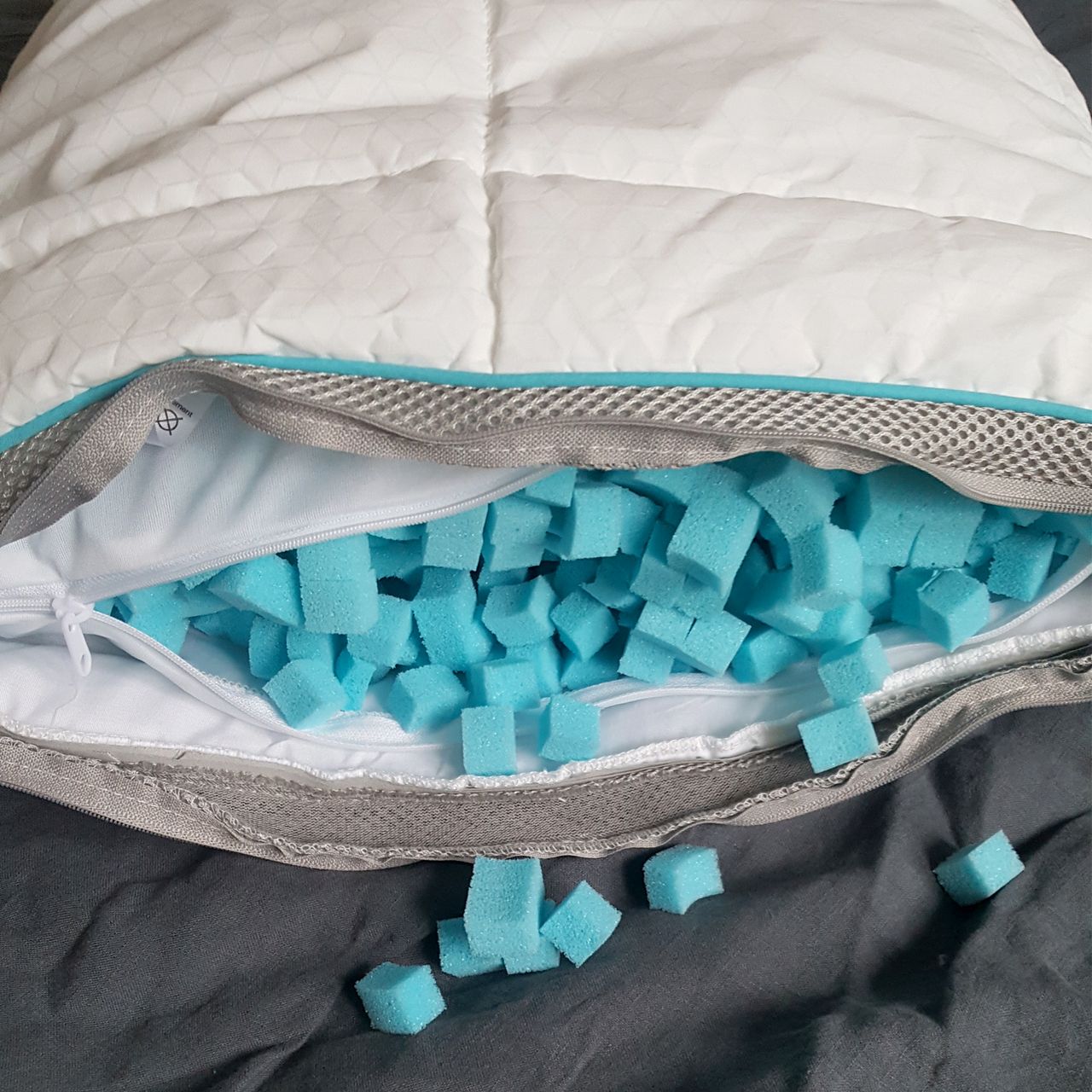 The SImba Hybrid Pillow being tested