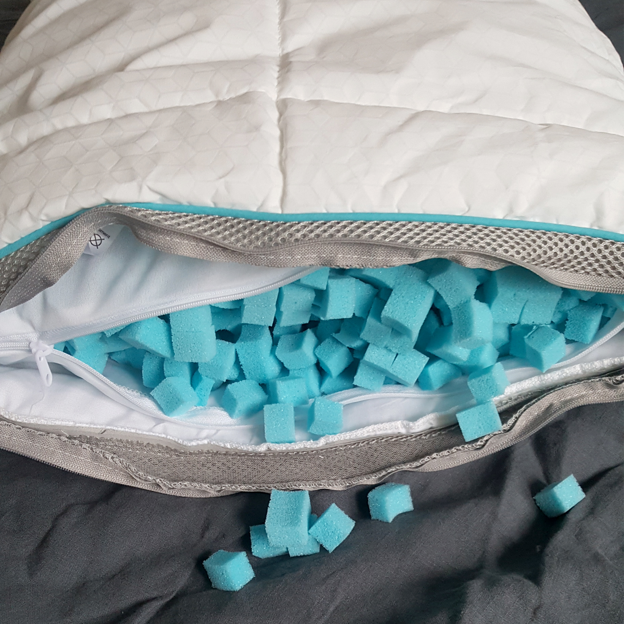 The SImba Hybrid Pillow being tested