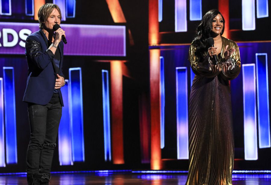 Keith Urban and Mickey Guyton host the 56th Academy of Country Music Awards