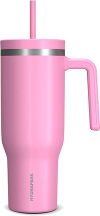 3. Hydrapeak Voyager 40 oz Tumbler With Handle and Straw Lid, Bubblegum | Was $27.95, now $24.95 (save $3)