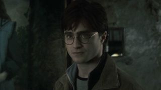 Harry talking to Aberforth Dumbledore