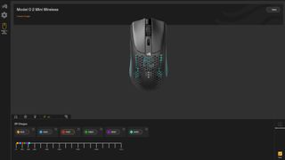 Glorious Core software on DPI settings tab for Glorious Model O 2 Mini Wireless mouse