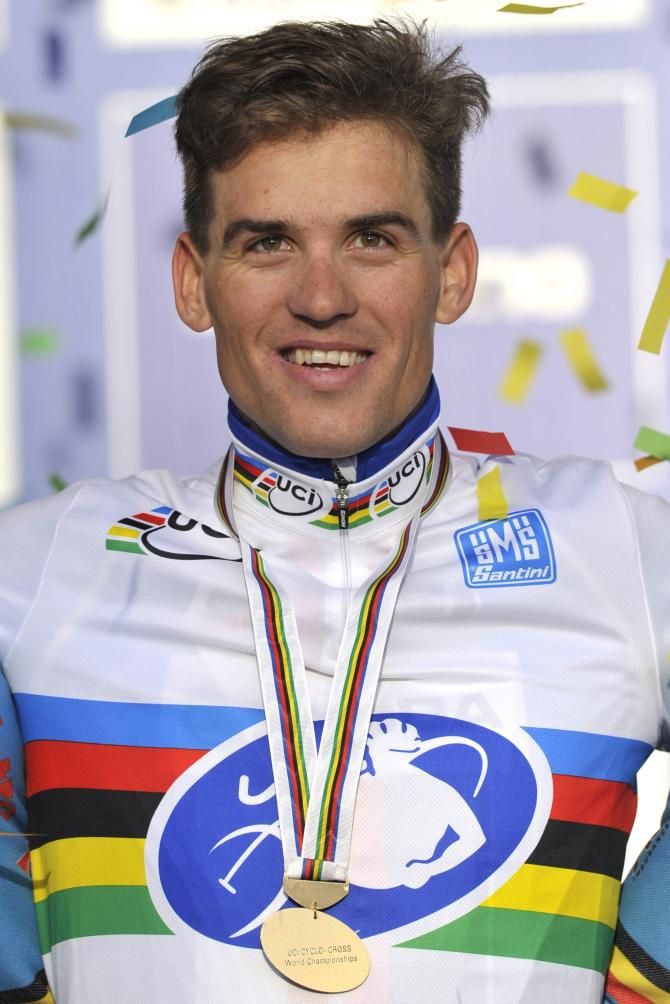 Zdenek Stybar (Czech Republic) in his third cyclo-cross rainbow jersey