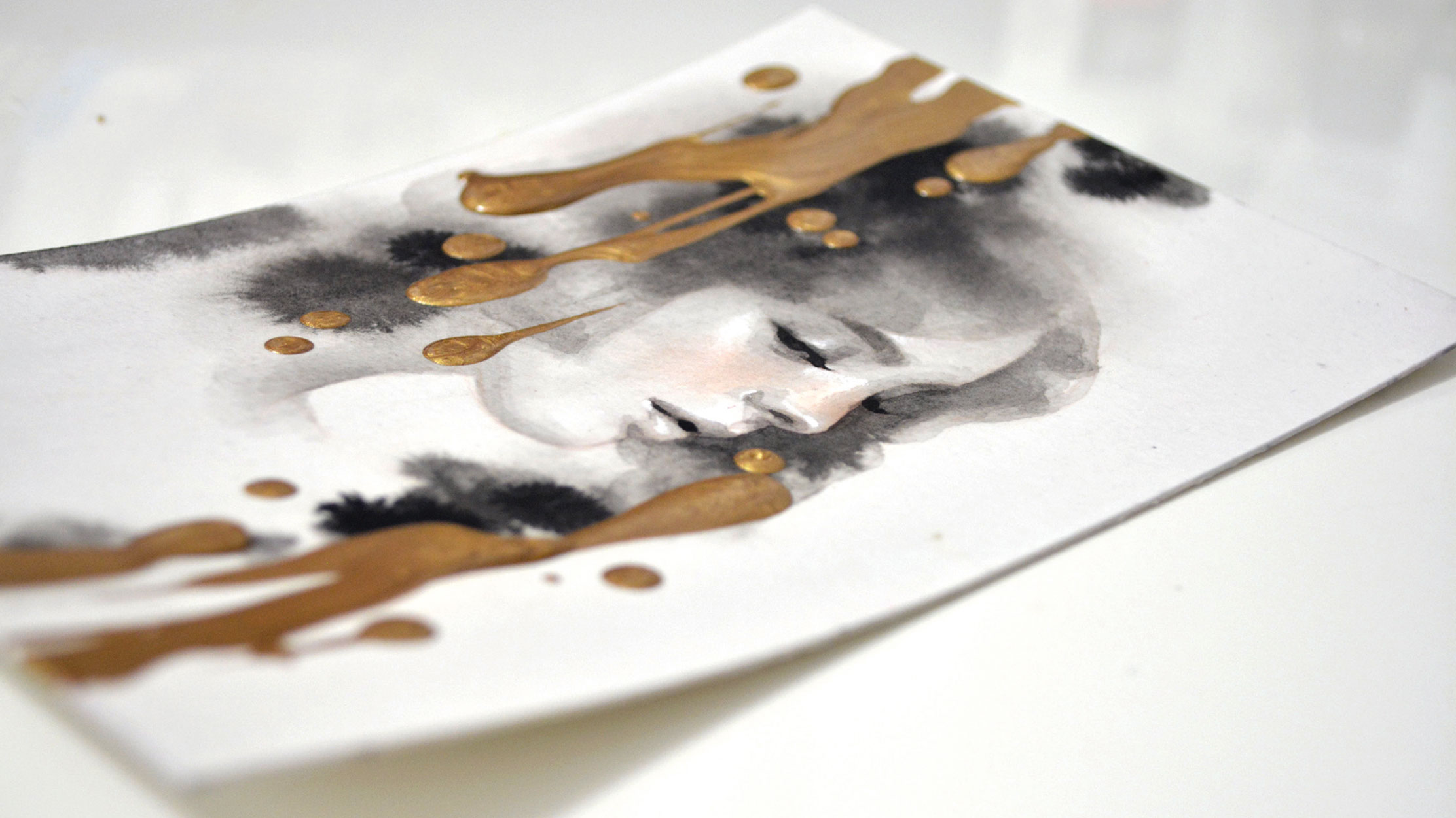 gold leaf embellishment