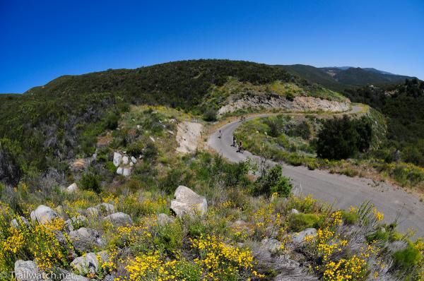 Fabulous views rewarded the racers for long ascent up the mountain