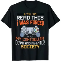 I Was Forced To Put My Controller Down T-shirt: